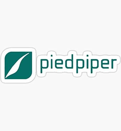 Лого Pied Piper Новия Сезон 5 Силиконовата Долина - Графична Стикер - Стикер за автомобил, Стена, Лаптоп, Мобилен,