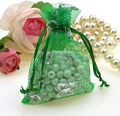25 бр. Сватбени пакети за бонбони от органза, подарък чанта на съвсем малък 9 х 7 см, издръжлива и професионален