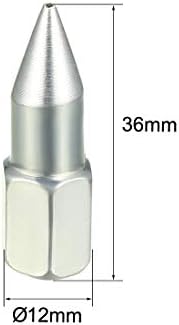 uxcell 1/8 Смазочен фитинг NPT Стандартна двигателят е с мазителна наставка на остър тип, поцинкована сребърен тон,