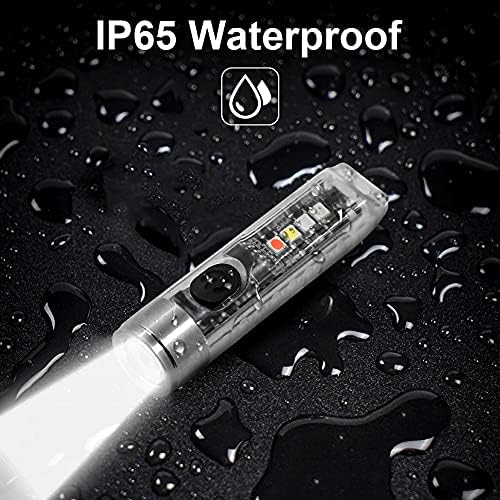 NIUAWASA Led Фенерче-Ключодържател-USB Акумулаторна 400 Лумена Светлинен Мини UV Водоустойчив Многофункционален