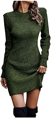 Рокля-Пуловер FIRERO, Облечи За Колежа, Женската Талия В Стил Империя, Есента Случайни Пуловер С Дълъг Ръкав За