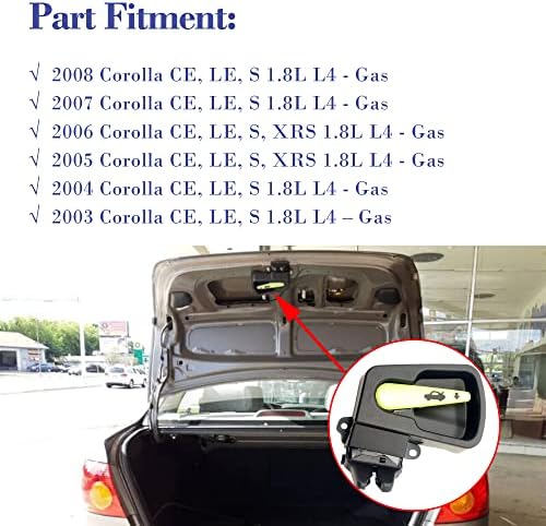 Устройство за Отключване на Ключалка на багажника на двигателя OKAY за 2003 2004 2005 2006 2007 2008 Toyota Corolla