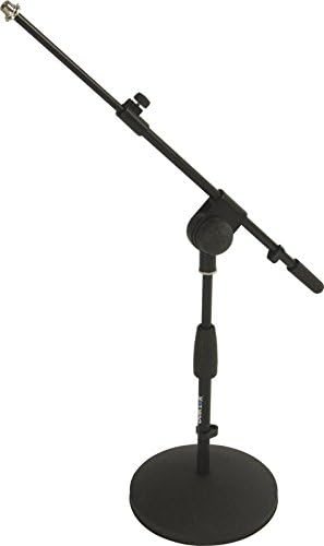 Къса стойка за микрофон Quik Lok с Телескопична Метална щанга, завъртане (A-495)