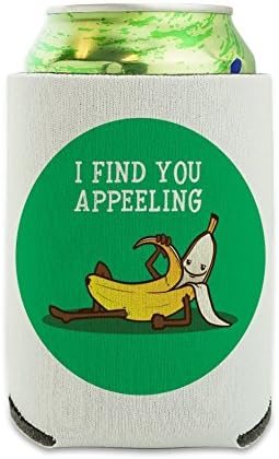 Banana I Find You Appeeling Забавна Игра на думи, Охладител за Консерви - Обнимашек с ръкав за напитки, Сгъваема