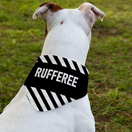 Нашийник-Кърпа За домашни любимци Rufferee - Яка-Шал С Текстов модел - Кърпа за Забавни Кучета (L)