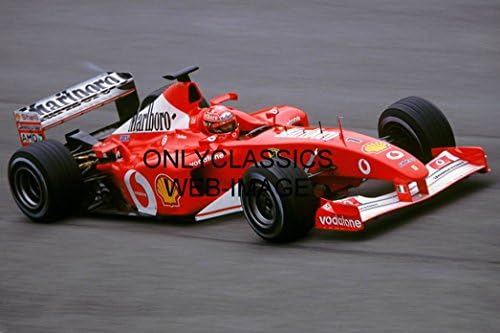 Само класика Михаел Шумахер Ferrari Marlboro Гран При на Формула 1 моторни спортове 8x12 Снимка