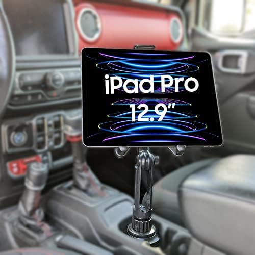 Притежател на чаша за таблет Cellet, Автомобилна стойка, Съвместима с iPad Apple Pro Air Mini Galaxy Tab S7 и S8