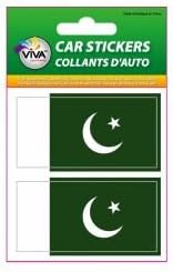 2 Хартата на страната на Пакистан, набор от малки автомобилни етикети, стикери, стикери ... 1 3/8 X 2 3/4 инча...