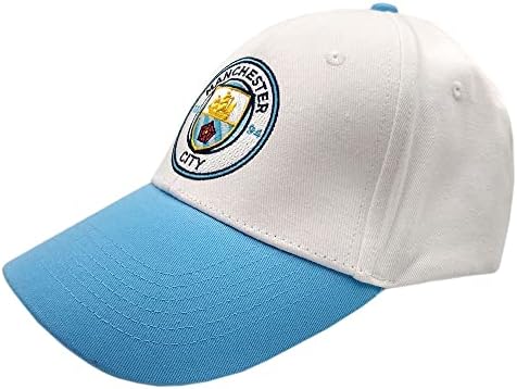 Мастило Фен, Съвместими с бейсболкой Манчестър Сити, Лицензирана Регулируема бейзболна шапка M. City Бял цвят