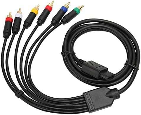 Композитен Кабел RGBS, Много е Гъвкав, Мек и Здрав Многофункционален Компонентен AV кабел от PVC за Игралната конзола