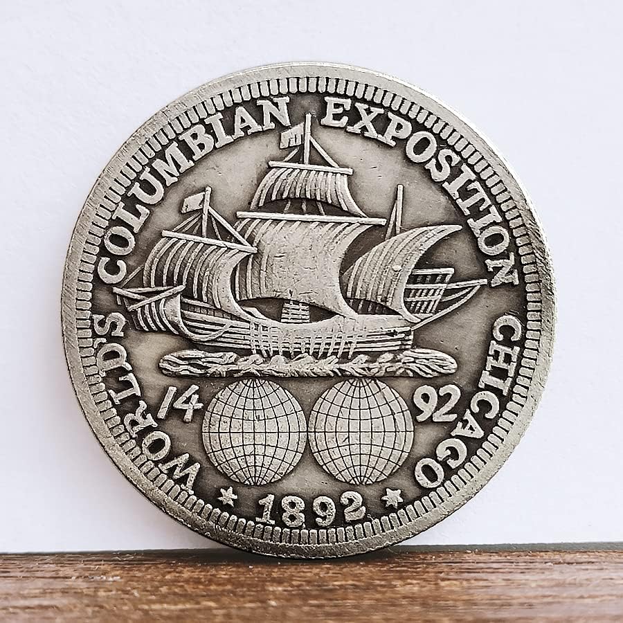 1892 Американската Чикаго изложба на Възпоменателна Сребърна Монета от 50 цента в Полдоллара Чуждестранна Антични