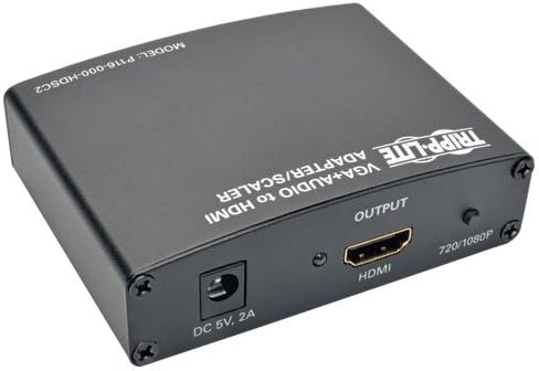 ТРИП LITE P116-000-Компонентен HDSC2 VGA с Датчиците стереозвука RCA в HDMI, Мащабируем 1080p, черен