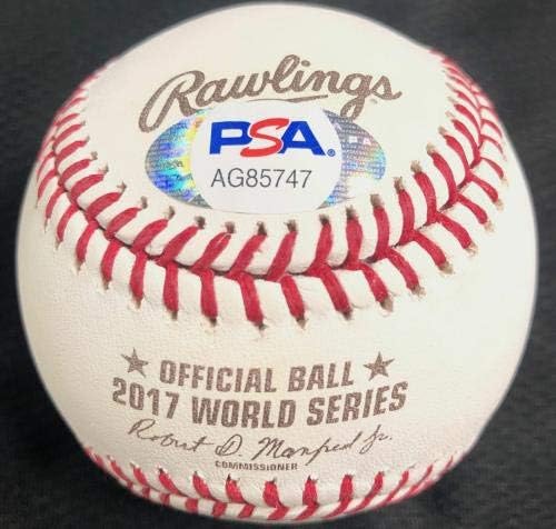 Евън Гаттис подписа договор с WS Baseball PSA 2017 / DNA World Series с автограф - Бейзболни топки с автограф