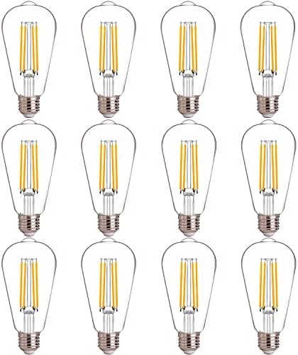 FLSNT Равностойността на 100 W led лампи Едисон, led лампи, с регулируема яркост ST19 за подвесного осветление,