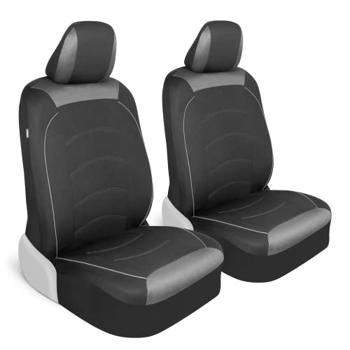 Автомобилни седалките Motor Trend от черен плат за предните седалки – Автомобилни Ковшеобразные седалките премиум-клас,