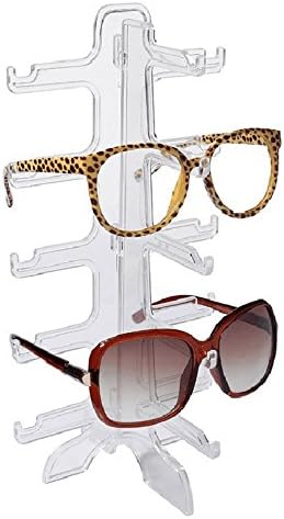 MAGIKON 5 слоя точки, поставка за очила, държач за слънчеви очила, модерен рамка, рафтове за търговски изложения на продукти (5-слойный, прозрачен)