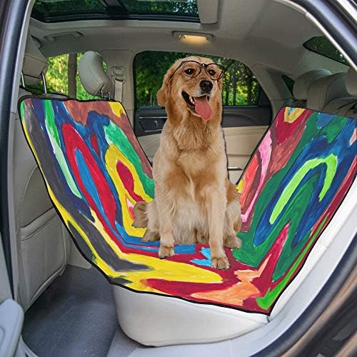 Калъф за седалка за кучета ENEVOTX, Обичай, Компактен Дизайн, Красиви Калъфи за столчета за автомобил с ретро-принтом