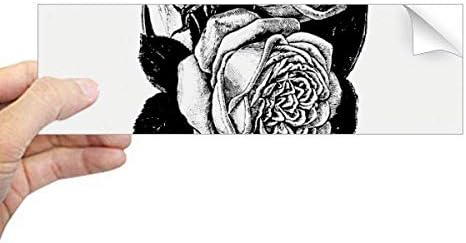 Направи си САМ Мислител Скица Рози Цвете Растения Модел Правоъгълник Стикер На Бронята Тетрадка на Стикер На Прозореца