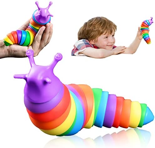 Fidget Slug, Играчка-непоседа Slug, Улесняваща безпокойство и Тъчпад играчка-Непоседа за деца и възрастни, Подаръци