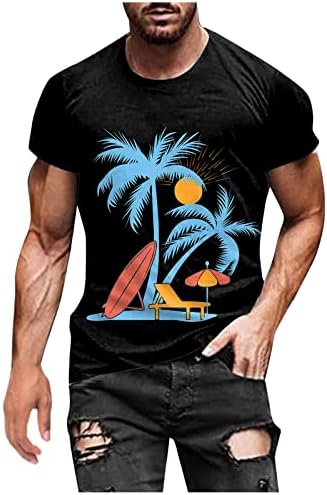 Мъжки Тениски, Ежедневни Ризи С Къс Ръкав, Летни Модни Удобни Ризи С Къси Ръкави, Ретро Блуза С Принтом, Върхове
