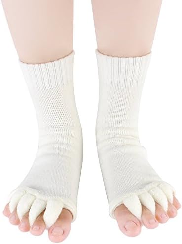 Хитоп Йога Пет Удобни Чорапи За Изравняване На Краката Чорапи Втулка За Крака Релаксиращ