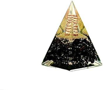 Пирамида на Оргона / Черен Турмалин + Кристал + Генератор на енергията на Оргона за балансиране на чакрите + Пирамида
